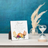 Plaque Photo Bénédiction en abondance chute citrouilles et mama (Insitu)