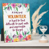 Plaque Photo Bénévole Merci Bénévole cadeau d'appréciation (Côté)