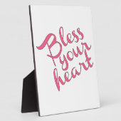 Plaque Photo Bénissez votre coeur (Côté)