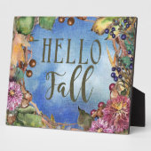 Plaque Photo Berries et Feuilles | Allo Fall Wreath (Côté)