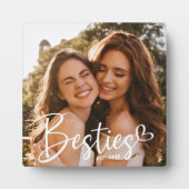 Plaque Photo Besoins de l'année personnalisée BFF Modern Script (Devant)
