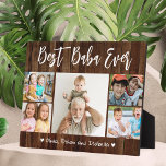 Plaque Photo Best Baba Ever Grandkids 5 Photo Collage Bois<br><div class="desc">Créez votre propre cadeau photo pour baba avec plusieurs photos de petits-enfants. Donnez des cadeaux personnalisés avec des noms de petits-enfants pour en faire un souvenir précieux. Les cadeaux de grand-père customisés sont parfaits pour l'anniversaire de grand-père,  la fête des pères,  les grands-parents jour et Noël.</div>