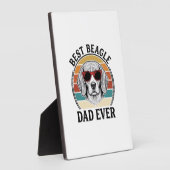 Plaque Photo Best Beagle Dad Ever Vintage Beagle Shirt Design_1 (Côté)