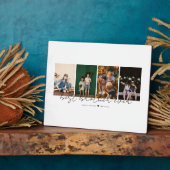 Plaque Photo Best Brother Ever Modern Script 4 Photos Collage (Côté)
