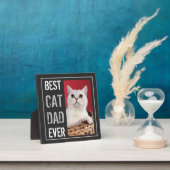 Plaque Photo Best Cat Dad Ever Photo Joyeux Anniversaire (Insitu)