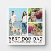 Plaque Photo BEST CHIEN DAD Photo Collage (Devant)