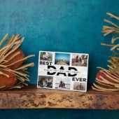 Plaque Photo Best Dad Ever Custom Family 6 Photo Collage (Côté)