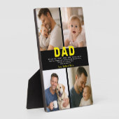 Plaque Photo Best Dad Ever Custom Photo | Personalized Father’s (Côté)