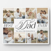 Plaque Photo Best Dad Ever Personalized Photo Collage keepsake (Devant)