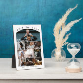 Plaque Photo Best Dad Ever Personalized Photo Memory Collage (Côté)