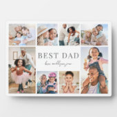 Plaque Photo Best Dad Father's Day Photo Collage (Devant)