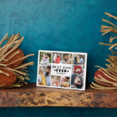 Plaque Photo Best Dad Photo Collage (Côté)