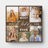 Plaque Photo Best Daddy Ever - Bois Fête des pères photo Collag (Devant)
