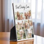 Plaque Photo Best Daddy Ever Custom 6 Photo Collage<br><div class="desc">Show Daddy how much he means with this custom 6 photo collage plaque. Featuring your favorite family moments and a bold Best Daddy Ever message, this modern wood design makes a meaningful and personal gift. Perfect for Father Day, birthdays, or anytime you want to celebrate your bond. Crafted with a...</div>