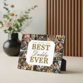 Plaque Photo Best Daddy Ever Father's Day Photo Frame Collage