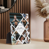 Plaque Photo Best Father Ever Modern Photo Collage Keepsake