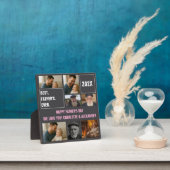 Plaque Photo Best Father Ever Photo Collage and Custom Text (Insitu)