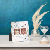 Plaque Photo Best Friends 2 photo Collage Boho Chic Floral (Insitu)