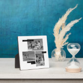 Plaque Photo Best Friends 3 Photos Collage Moderne Noir & Blanc (Insitu)