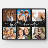 Plaque Photo Best Friends Bestie Photo Collage Script tendance (Devant)