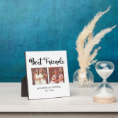 Plaque Photo Best Friends Calligraphy 2 Photo Collage BFF's (Insitu)