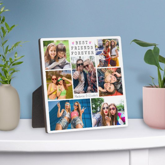 Plaque Photo BEST FRIENDS FOR REVER 7 Photo Collage