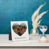 Plaque Photo Best Friends Forever BFF Custom Heart Photo Blanc (Insitu)