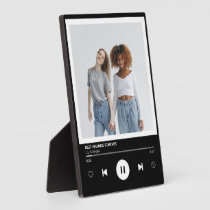 Plaque Photo Best Friends Forever Music Player Photo Keepsake