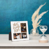 Plaque Photo Best Friends Forever script 3 Photos Gold White (Insitu)