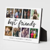 Plaque Photo Best Friends Script Venin For Friends Photo Collag (Côté)