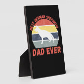 Plaque Photo Best German Shepherd dad ever quote Funny Shepherd (Côté)