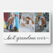 Plaque Photo Best Grandma Ever 3 Photo Collage (Devant)