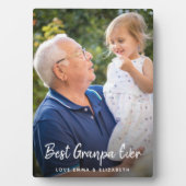 Plaque photo Best Grandpa Ever (Devant)