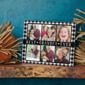 Plaque Photo Best Grandpa Ever Hearts Photo Collage Keepsake  (Côté)