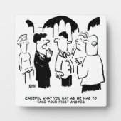 Plaque Photo Best Man Avertit Le Marié. Drôle dessin (Devant)
