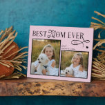 Plaque Photo Best Mom Ever Photo Heart Dog Mothers Day Gifts<br><div class="desc">Celebrate the woman whose heart is full of fur, paw prints, and unconditional love. This Best Dog Mom Ever Heart Photo Plaque is a sentimental tribute to the bond she shares with her pup - the walks at sunrise, the cuddles on quiet nights, the loyalty, joy, and comfort only a...</div>