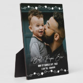 Plaque Photo Best Papa Ever Photo 1st Fathers Day (Côté)