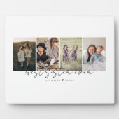 Plaque Photo Best Sister Ever Modern Script 4 Photos Collage (Devant)