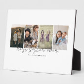 Plaque Photo Best Sister Ever Modern Script 4 Photos Collage (Côté)