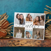 Plaque Photo Best Sister Ever Script Photo Collage Keepsake (Côté)