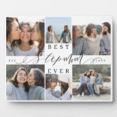Plaque Photo Best Stepmom Ever Script Photo Collage Keepsake (Devant)