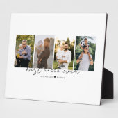 Plaque Photo Best Uncle Ever Modern Script 4 Photos Collage (Côté)
