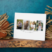 Plaque Photo Best Uncle Ever Modern Script 4 Photos Collage (Côté)