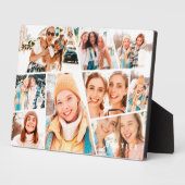 Plaque Photo Besties Bestfriends Modern Simple 9 Images Collage (Côté)