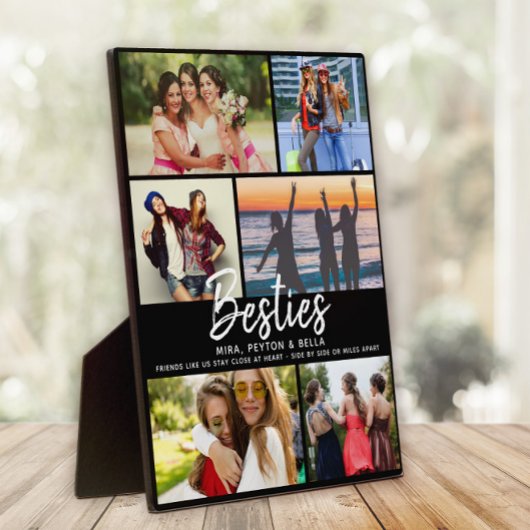 Plaque Photo BESTIES Cadeau pour les meilleurs amis Script Phot