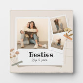 Plaque Photo BESTIES, Collage de photos et noms | BFF (Devant)