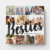 Plaque Photo BESTIES, Collage de photos et noms | BFF (Devant)