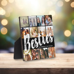 Plaque Photo BESTIES, Collage de photos et noms | BFF<br><div class="desc">Besties sont inestimables - Si vous avez la chance d'en avoir un, faites-leur savoir ce qu'ils signifient pour vous avec cette plaque photo-collage branchée 'Best Friends'. Avec 12 photos carrés de votre choix, qui sont facilement téléchargées depuis votre téléphone ou ordinateur, le texte 'bestie' en gros lettrage moderne sur un...</div>