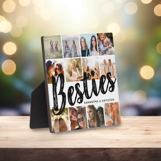 Plaque Photo BESTIES, Collage de photos et noms | BFF