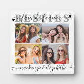Plaque Photo BESTIES Modernes Amis Pour toujours Chic Script 4  (Devant)